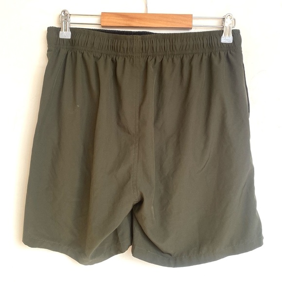 (B47) Blaosn swim shorts in mid length in Color: Army Green, Size 34 - Picture 7 of 11